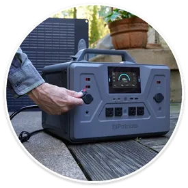 Step 2: Plug panel into generator