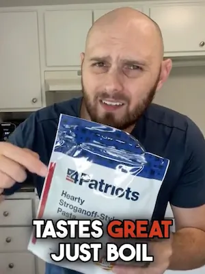 Travis Carpenter with 3-Month Survival Food Kit & Two FREE 4-Week Survival Food kits