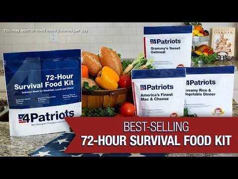 4Patriots 72-Hour Survival Food Kit video preview