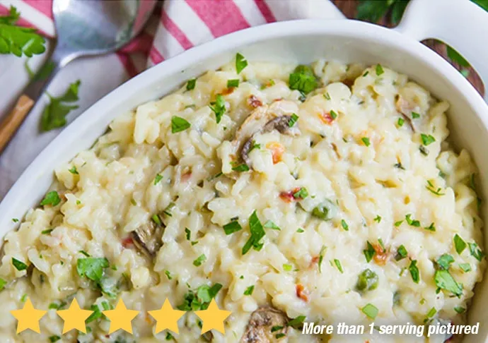 Creamy Rice & Vegetable Dinner — prepared in a bowl