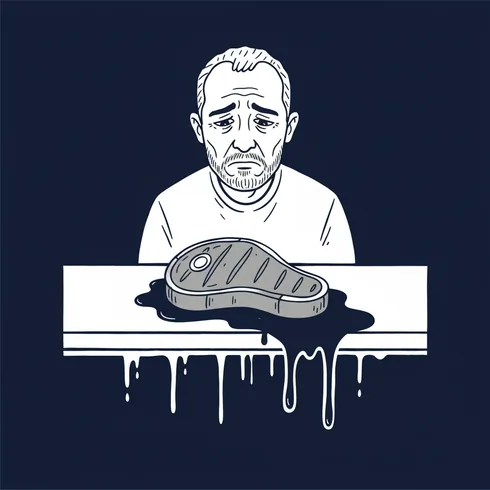 Illustration: Steaks saved for family Sunday dinners