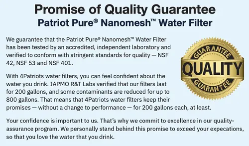 4Patriots Promise of Quality Guarantee