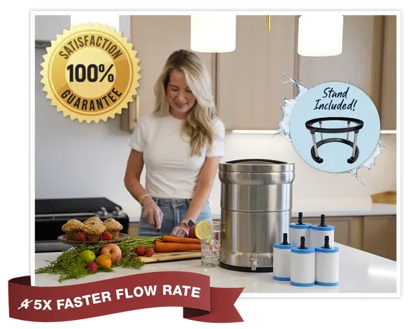 Patriot Pure Ultimate Water Filtration System with stand