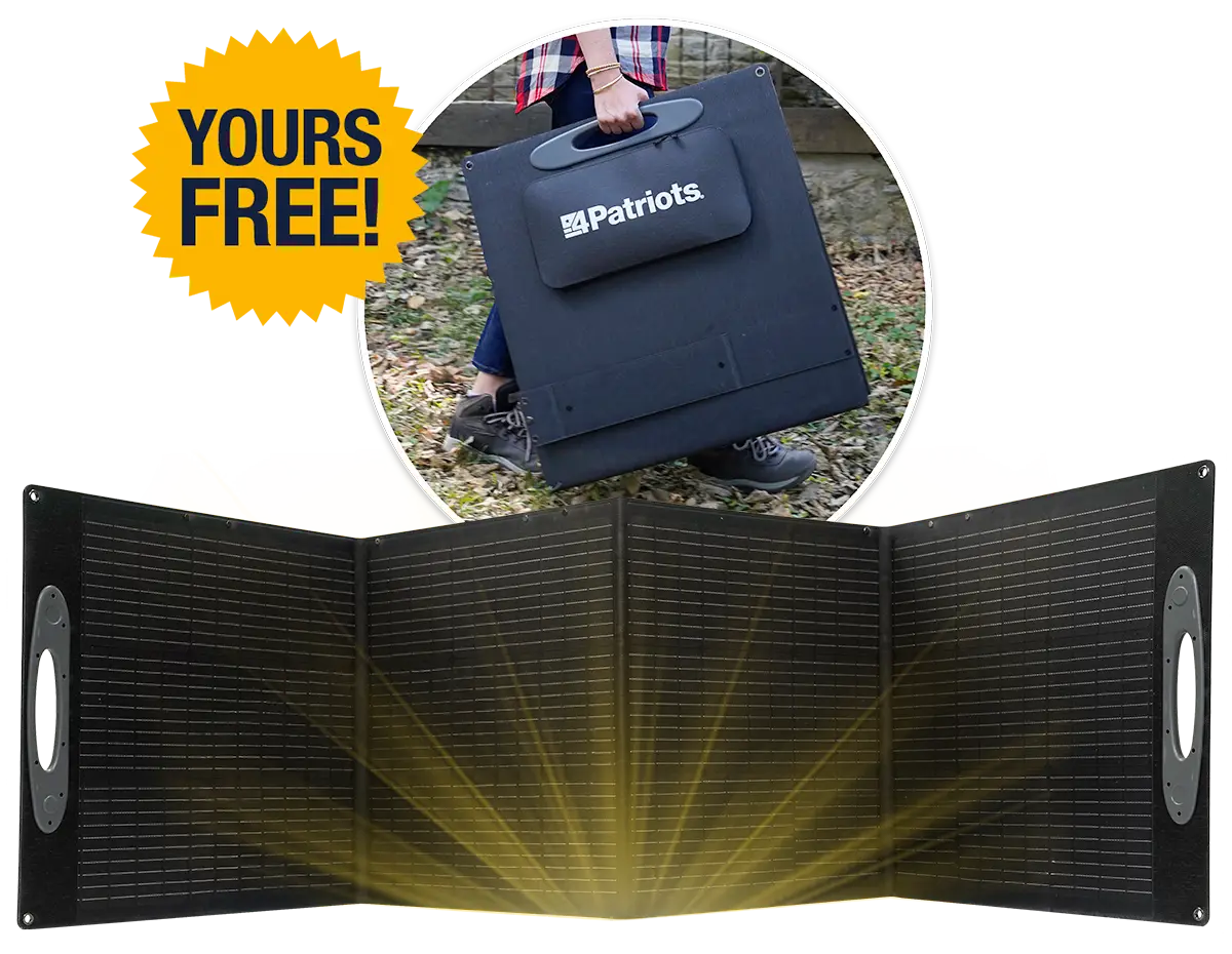 FREE 200-Watt solar panel
