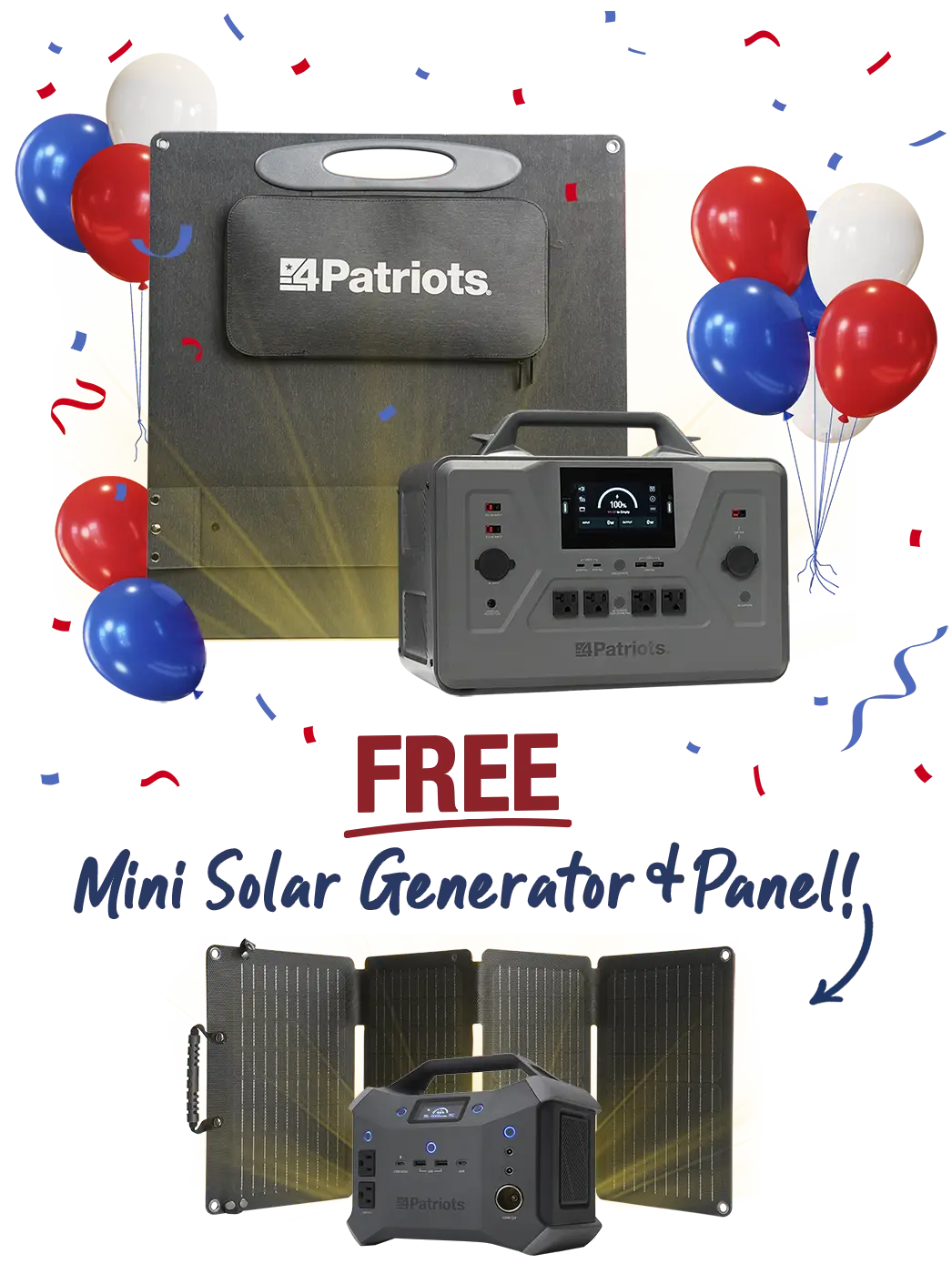 Patriot Power Generator 2200X Power Duo bundle with the FREE Sidekick mini generator